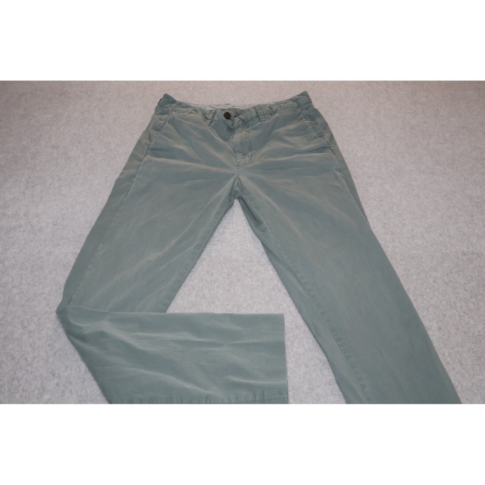 Bonobos Chino Pants Mens 31x33 Green Slim Fit Stretch Casual Cotton Blend